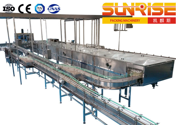 SUS304 roestvrij staal die onophoudelijk Type Steriliserende en koeltunnel bespuiten